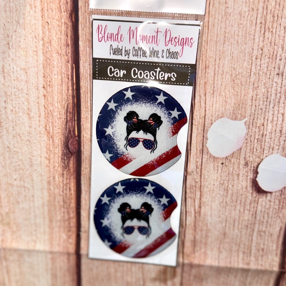 Patriotic Car Coasters